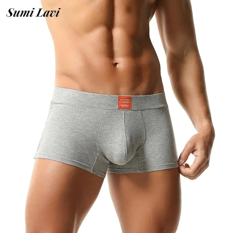Summer Leisure Breathable Comfortable Briefs Men Boxer Sexy Stretchy Slim Fit Shorts Mens Pajamas Sleepwear Daily Casual Shorts