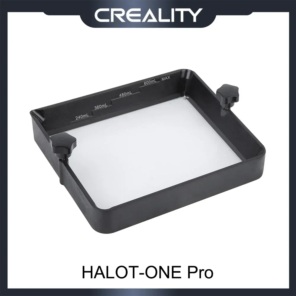 

Creality HALOT-ONE Pro Resin Vat Kit Металлический резервуар FEP Предварительно установленный металлический каркас с легкой очисткой для 3D-принтера HALOT ONE Plus/SKY