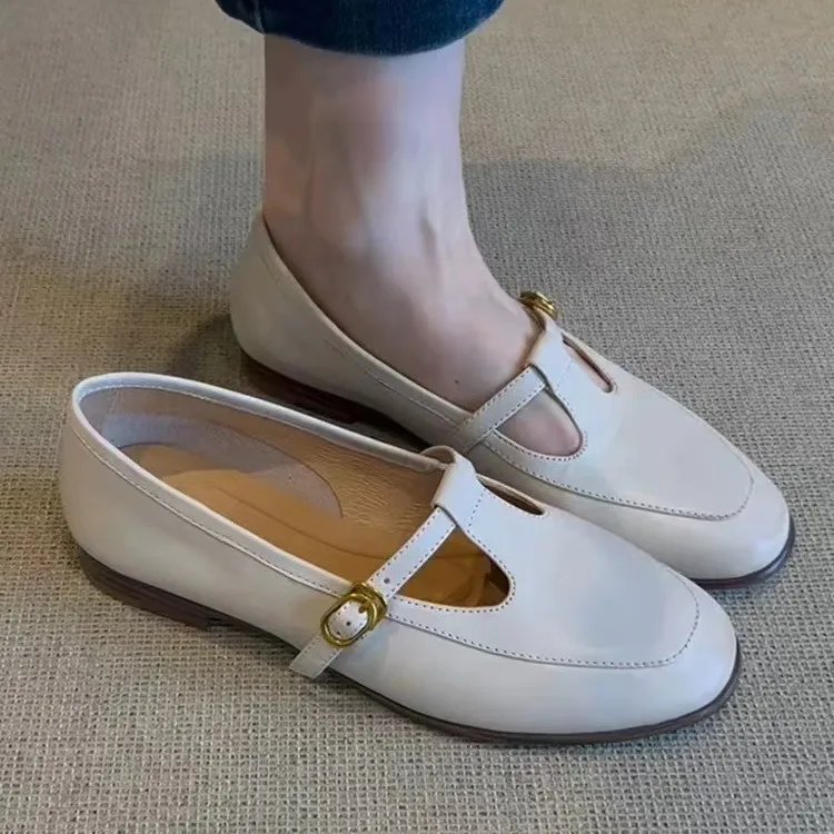 Женские лоферы на плоской подошве, повседневные кроссовки, туфли Мэри Джейн на мелкой подошве, новые летние сандалии 2024, прогулочные кожаные сандалии