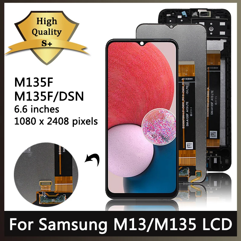 

High Quality For Samsung M13 M135F M135F/DSN LCD Display Touch Screen Digitizer For Samsung M135 Display