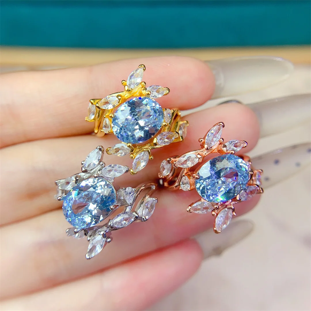 

Vibrant Natural Teal Topaz S925 Silver Ring Sparkling Graceful Jewelry for Women Ideal for Parties Wear