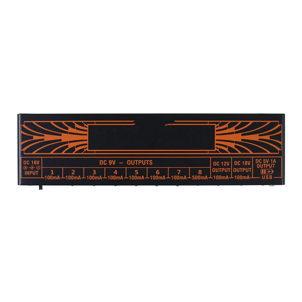 Aluminum Alloy Guitar Parts For Rowin Guitar  For Pedal Power Supply Update Output 10Ways 9V/12V/18V Outputs 1Way