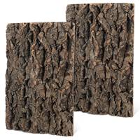 2 Pcs Fish Tank Decoration Natural Cork Bark Aquarium Tree Trunk Reptile Decor Safe Materials Terrarium Habitat Pet Supplies