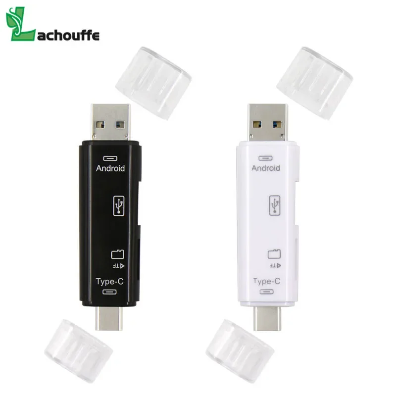 Hohe Geschwindigkeit USB 3.0 TF Speicher Kartenleser 3 in 1 Typ-C OTG Kartenleser Micro USB-Adapter stecker niedrigsten preis