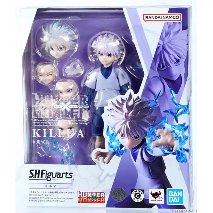 

Bandai SHF HUNTER×HUNTER KILLUA Simple Style Heroic Action Anime Action Figure PVC Collectible Model