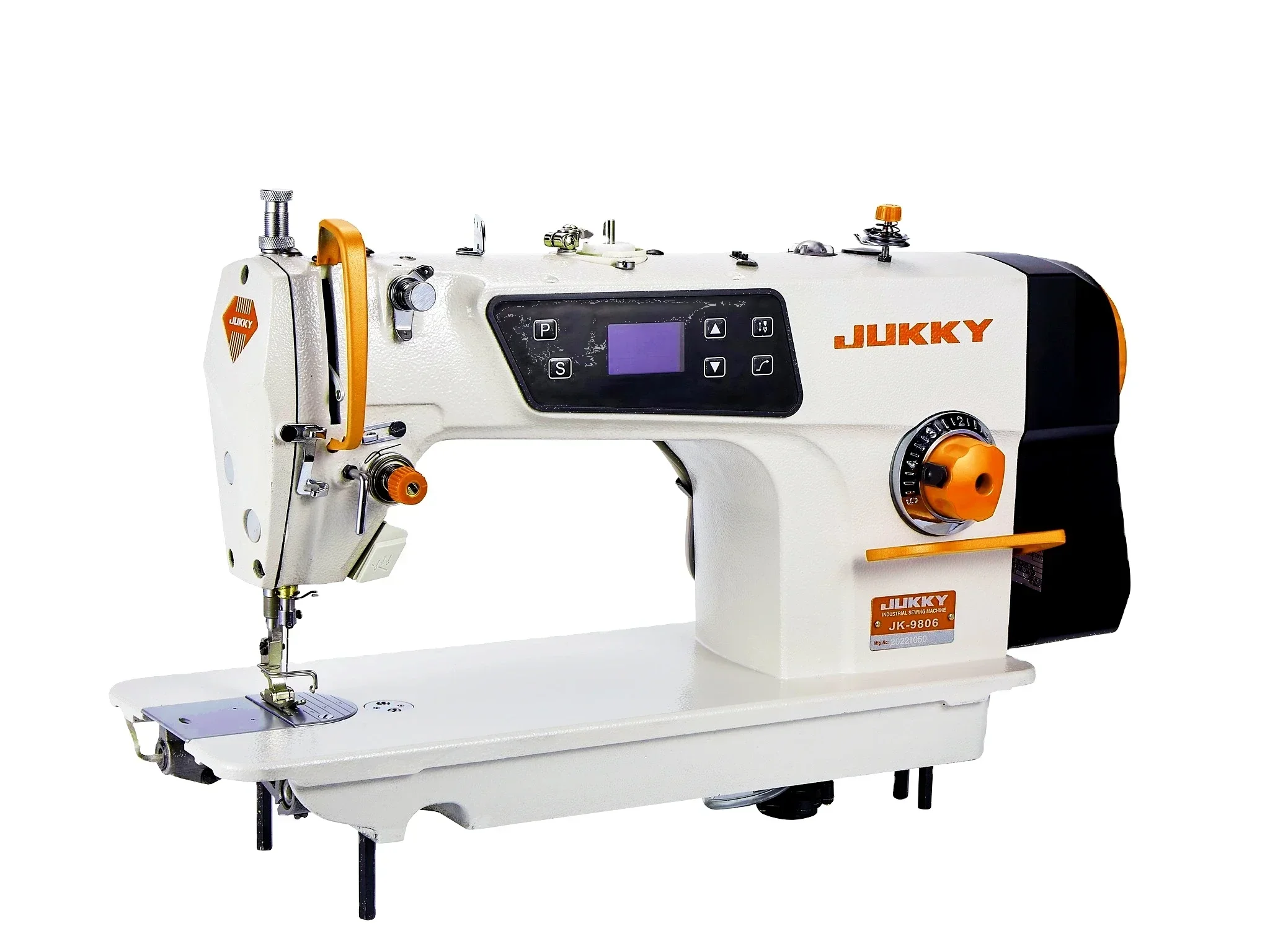 JUKKY9806 High-speed Direct Drive Lockstitcch Sewing Machine HEAVY High quality Garments Factory Blue Color Carton Computer