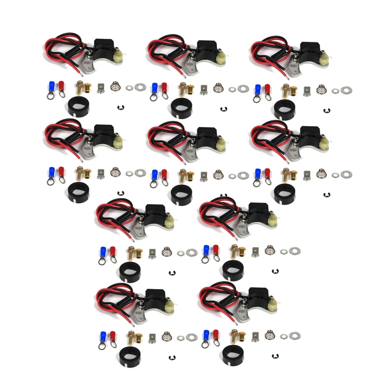 SherryBerg 10pcs Electronic Conversion Kit Ignition Kit for Ducellier Distributors for Renault Alfa Citroen PSA Daf Ford etc