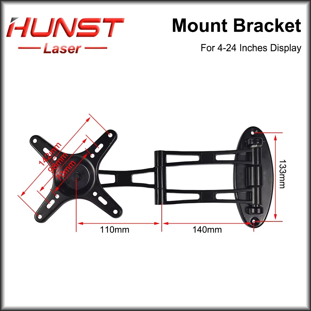 Hunst tv disply Halterung schwarz 160*160mm für für 4-24 Zoll Display(Laser markier maschine Monitorst änder)