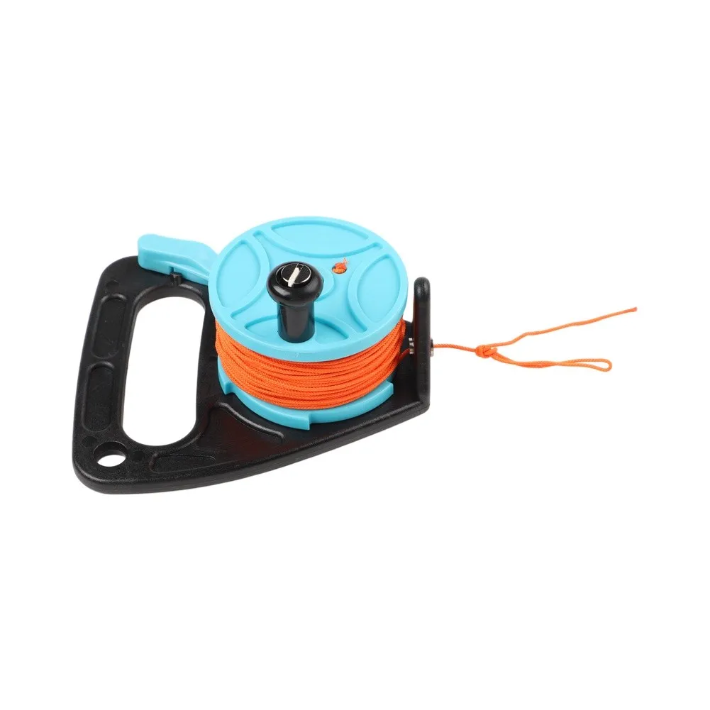Rope Spool Scuba Diving Reel for drift Diving 46m 83 Plastic Diving Reel Accessory Scuba Accessory Compact Lightweight Design