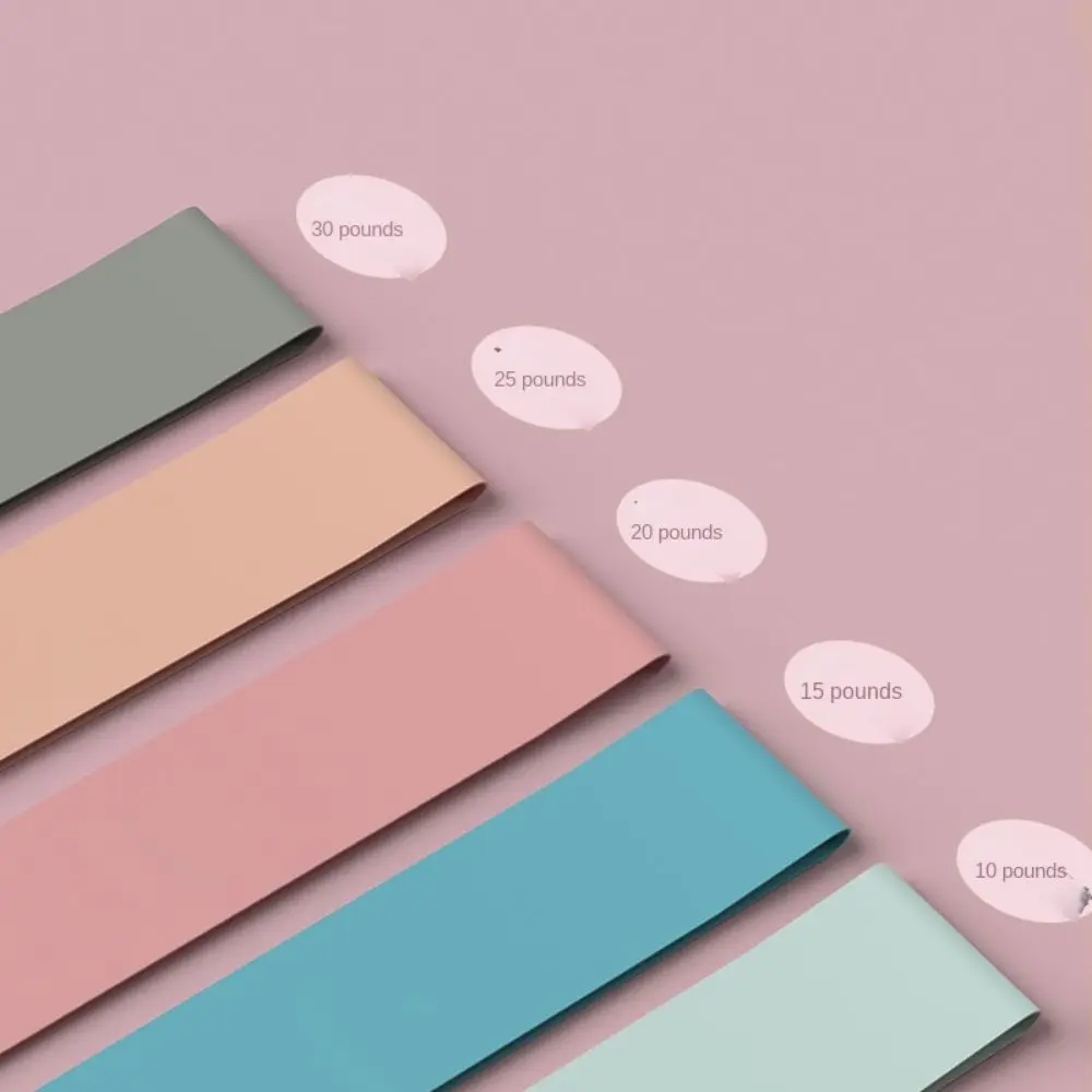 اليوغا التدريب اليوغا شريط مرن مساعدة الفرقة أربطة مرنة اللياقة البدنية المقاومة العصابات الصلبة اللون تمرين كروسفيت