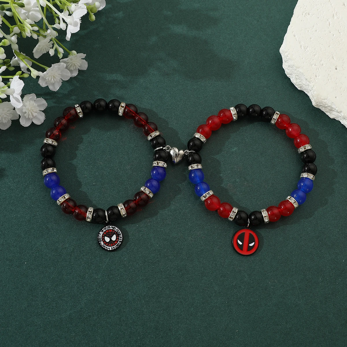 Spider-Man Deadpool Summer New Jewelry Bracelet Suitable for Couples to Send to Friends and Girlfriends Birthday Gifts