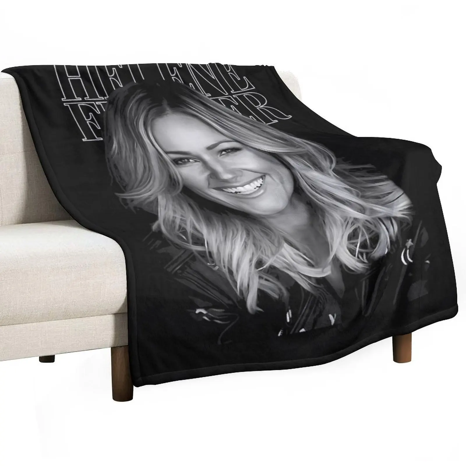 Helene Fischer Classic T-Shirt Throw Blanket Flannel Heavy Soft Plush Plaid Blankets