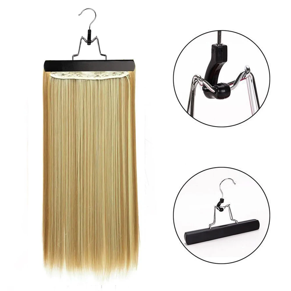 Cheap Black Portable Wig Bag With Hanger Wig Storage Bags Pack Holder For Virgin Hair Weft Clip In Hair Extension image 5