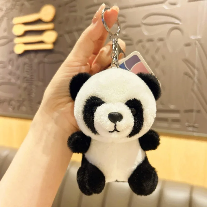小物 panda 15cm Panda Pendant Plush Toys Cute Animal Panda Keychain Dolls