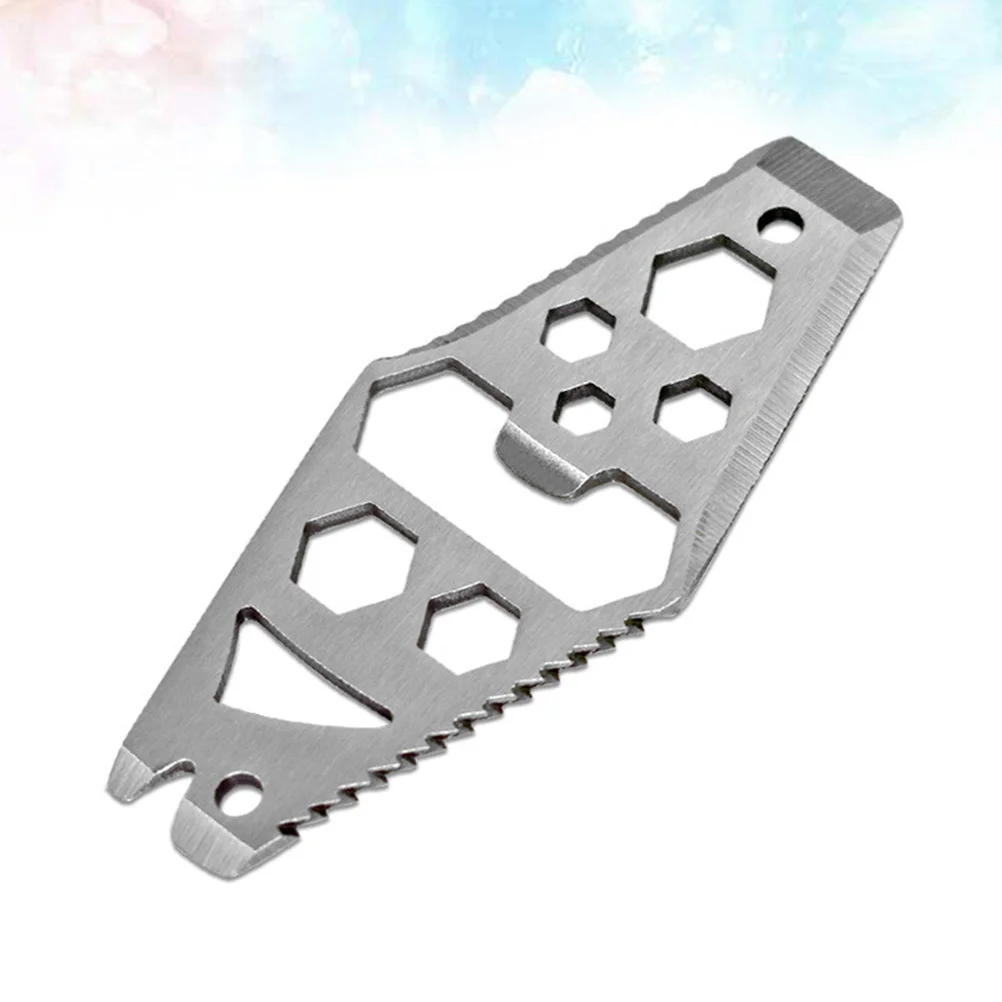 

2pcs Portable Tool Card Compact Multifunction Screwdriver Wrench Snowflake Shape Outdoor Tool Kit For Bike Repair Key Ring