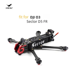 Sektor HGLRC X5 210mm sektor D5 225mm ramię z włókna węglowego 5mm dla FPV Freestyle 5 cali analogowe cyfrowe drony