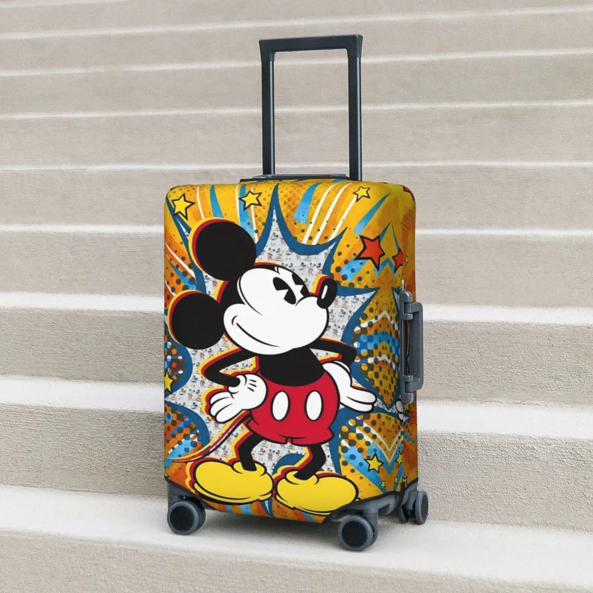 

Mickey Mouse Poster Suitcase Cover Holiday Practical Luggage Supplies Business Protector