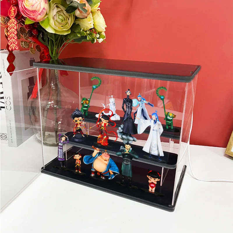

New Nezha Magic Child Aobing Blind Box Hand Exclusive Storage Box Display Stand Hand Blind Box Display Cabinet Dust