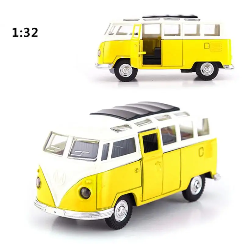 Bus Scale Model 1/36 Scale Alloy Bus Shape Model Vehicle For Kids Car Toys For Display And Collectors Bus Toy Pull Back Alloy