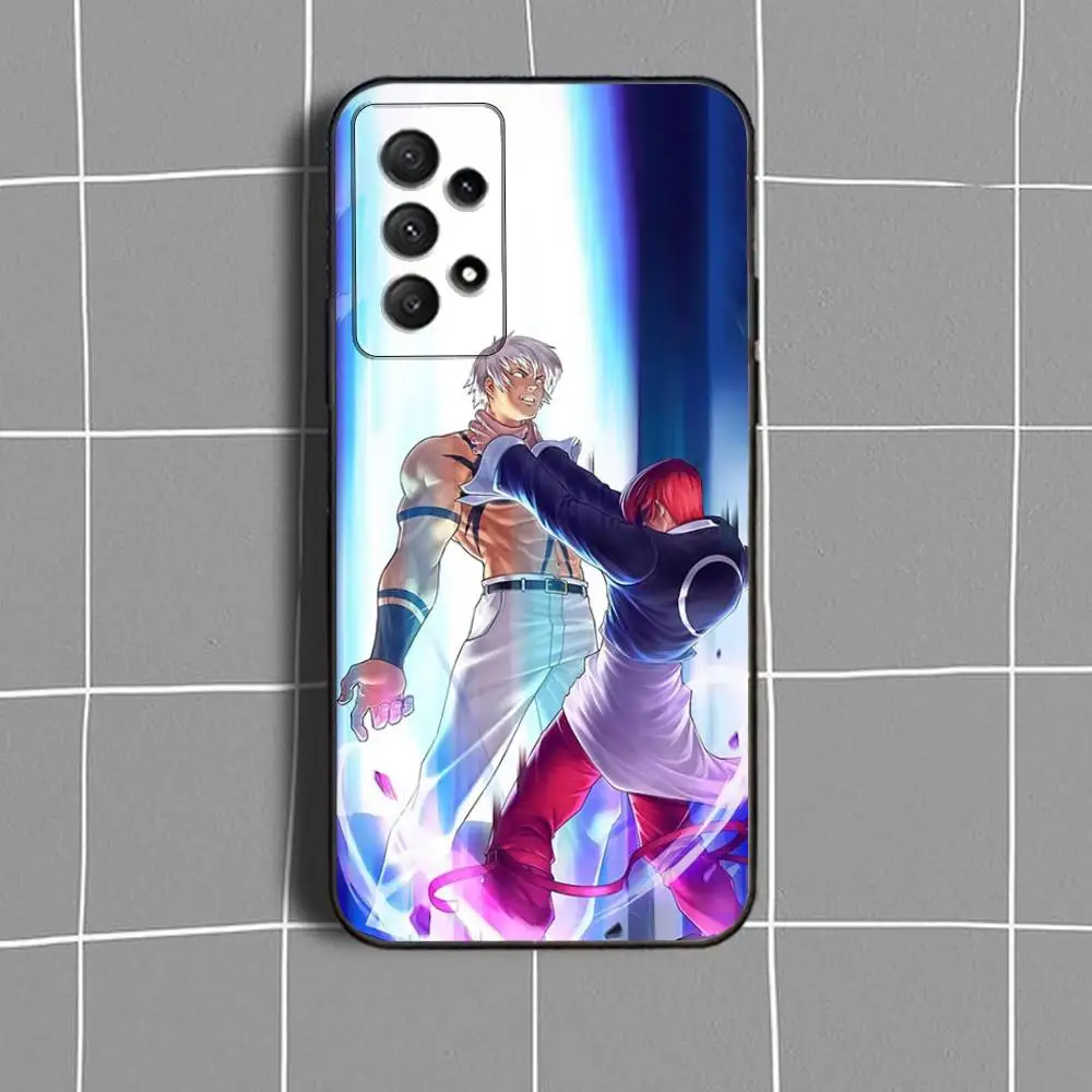 حافظة هاتف KingS of F-Fighters-Game لهاتف Samsung Galaxy A 91,80,73,72,71,53,52,51,22,5G غطاء أسود ناعم مقاوم للصدمات