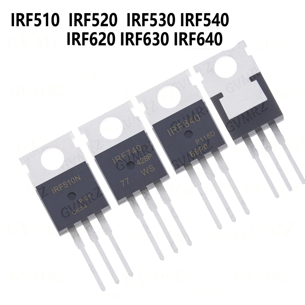 10PCS TO-220 IRF510 IRF520 IRF530 IRF540 IRF620 IRF630 IRF640 IRF710 IRF730 IRF740 IRF830 IRF840 TO-220