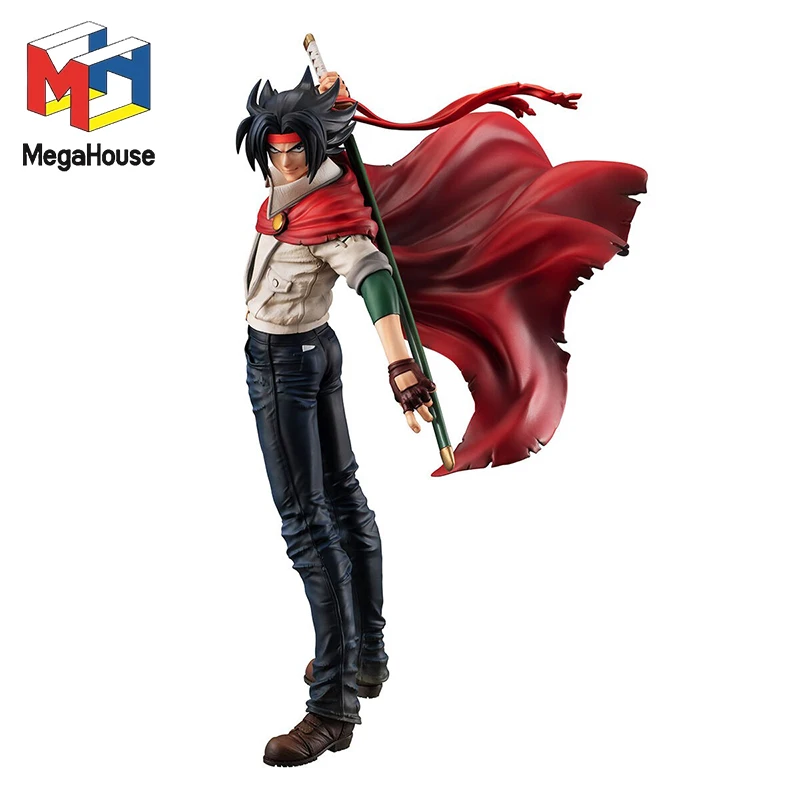 

Original MegaHouse Mobile Fighter G Gundam Domon Kasshu Genuine Action Anime Figure Collectible Model Dolls Statuette Ornament