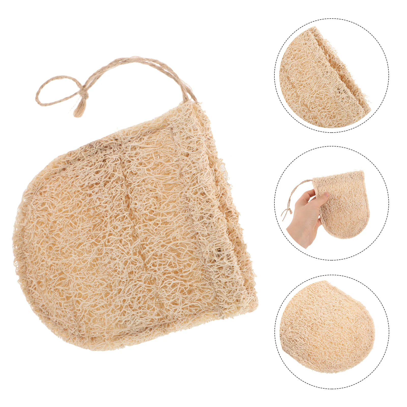 

Exfoliating Body Scrubber Towel Loofah Material Quick Drying Thorough Cleanse Shower Back Scrubber Women Bath Sponge for Shower