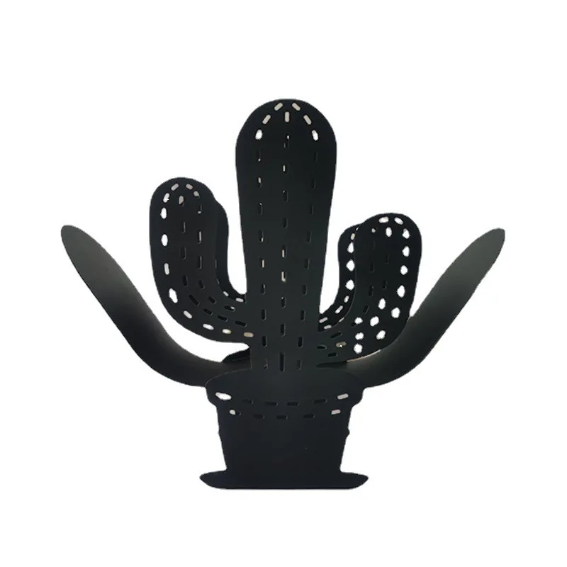 Imagem -06 - Cacto Forma Rolo Toilet Paper Holder Rack de Armazenamento de Tecido Metal Ferro Artesanato Suporte do Banheiro Casa Decoração Decorativa