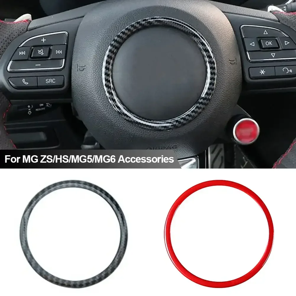 Decorative Ring For MG ZS HS MG5 MG6 Steering Wheel Center Cover Styling Shiny Interior Modification Accessories Car Stickers