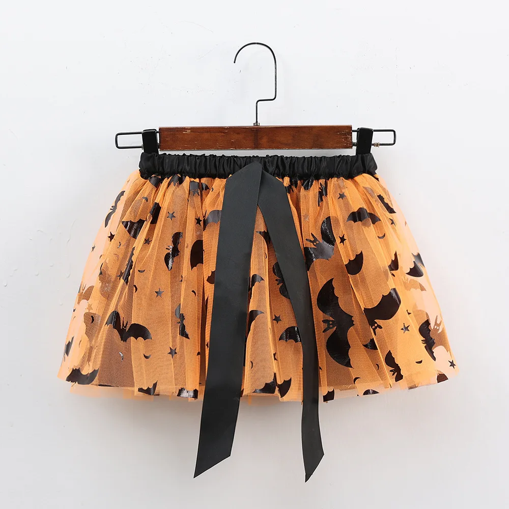 Mädchen Tutu Rock Kinder Ballett Prinzessin Pettis kirt flauschige Tüll Röcke schöne Ballkleid Halloween Kürbis Kinder Kleidung Baby – Detail 9
