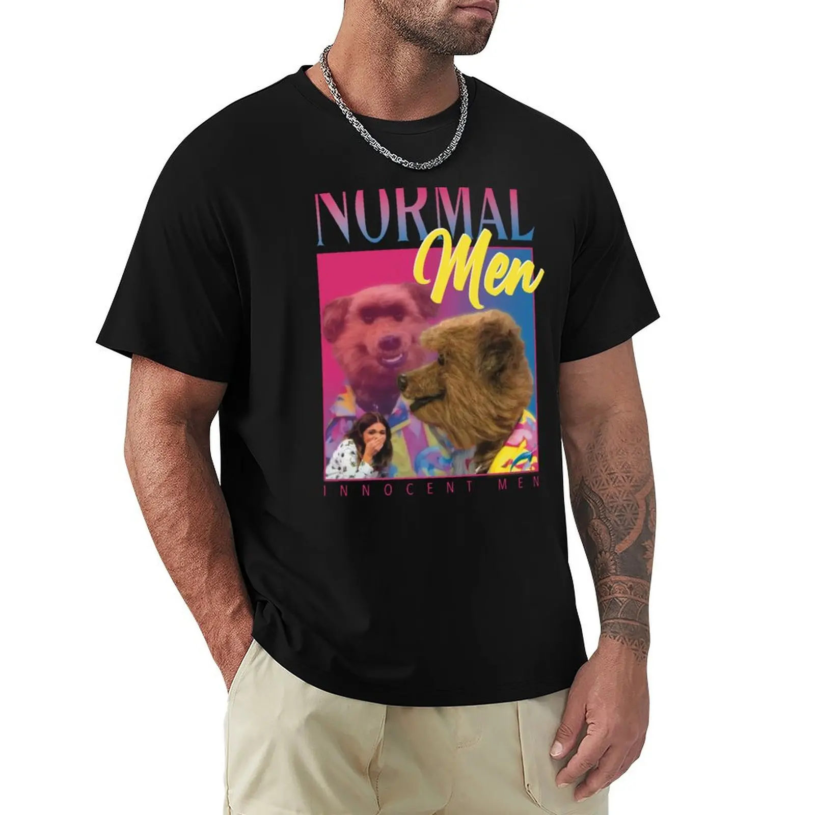 

We're Just Normal Men T-Shirt Soft Basic Cotton Short Sleeve Tee