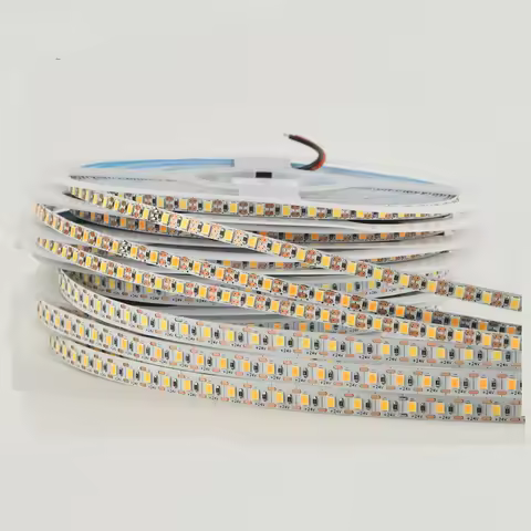 5m Narrow Slim 5V 12v 24v 5mm 8mm LED Strip 120LEDs/m 3000k Natural White 4000k 6000k Narrow Flexible Cuttable Linear Soft Tape