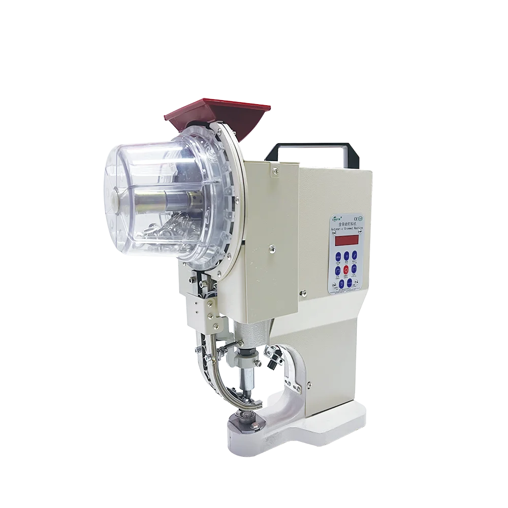CE Certified Electrical Automatic Grommet Machine Hi-Q Buttonhole/KT Board Buckle For Advertising Cloth Buttonhole Machines