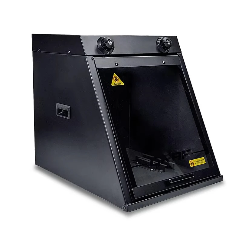 

Heat forming machine for hockey shoes