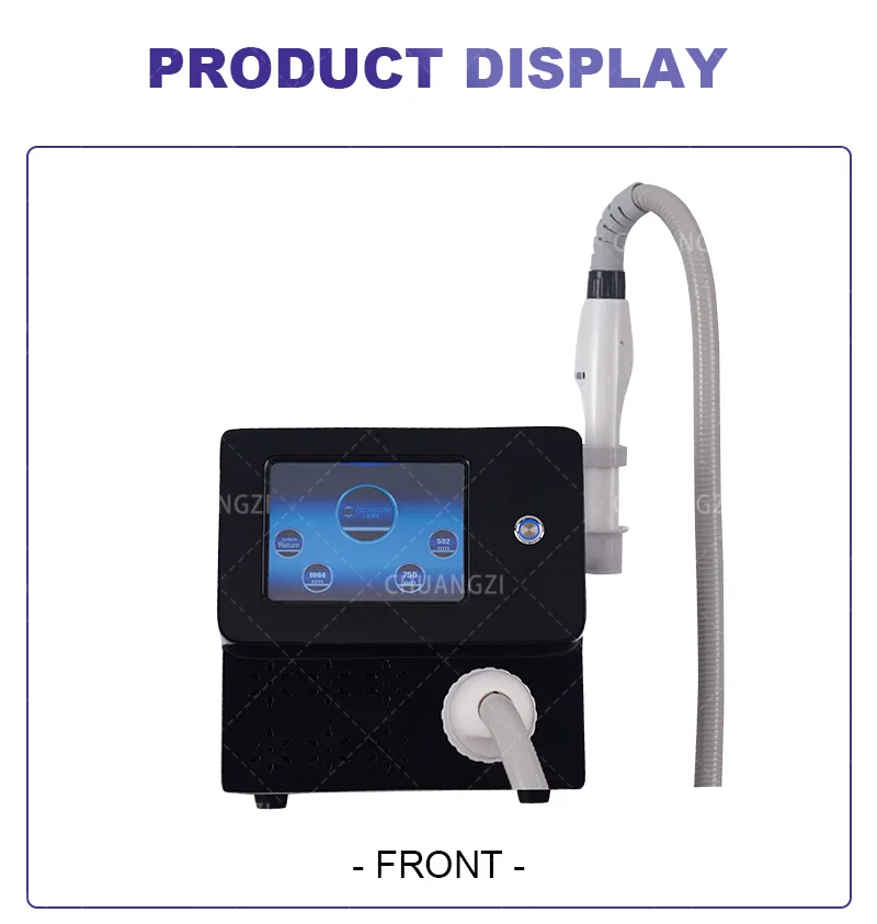 آلة إزالة الوشم بالليزر بيكو / ليزر بيكو ثانية 755 نانومتر / جهاز تجميل بيكو ليزر ND Yag لكامل الجسم