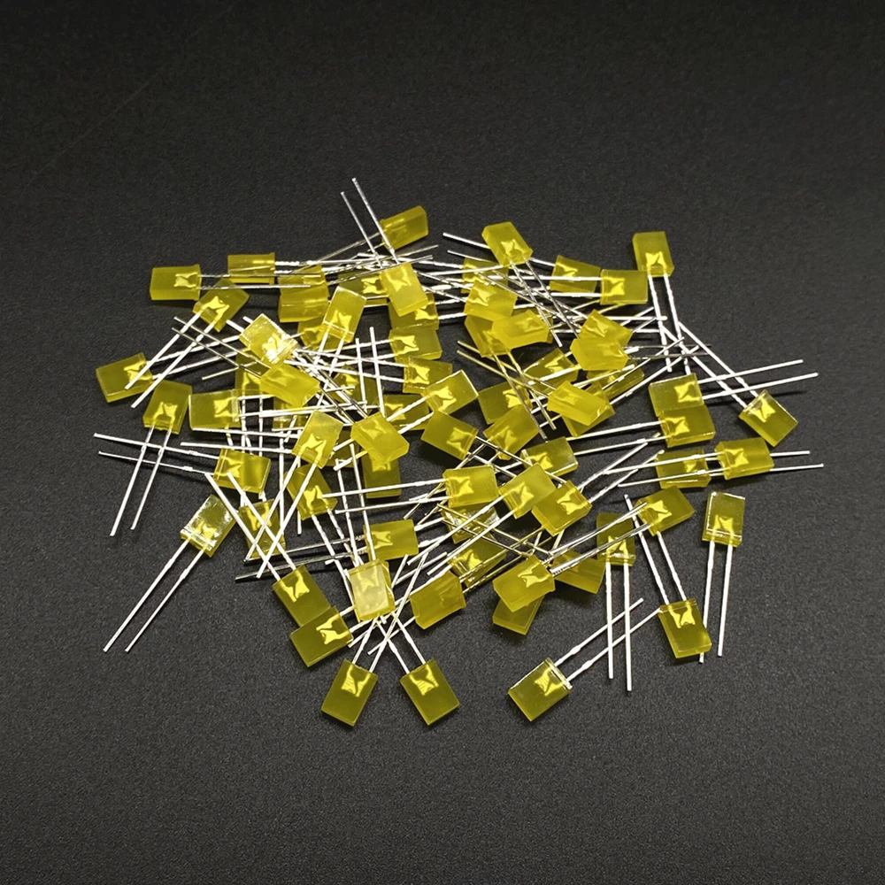 100pcs 2X3X4 Square LED 234 Red Light-emitting Diode White Yellow Red Green Blue Electronic Diy Kit