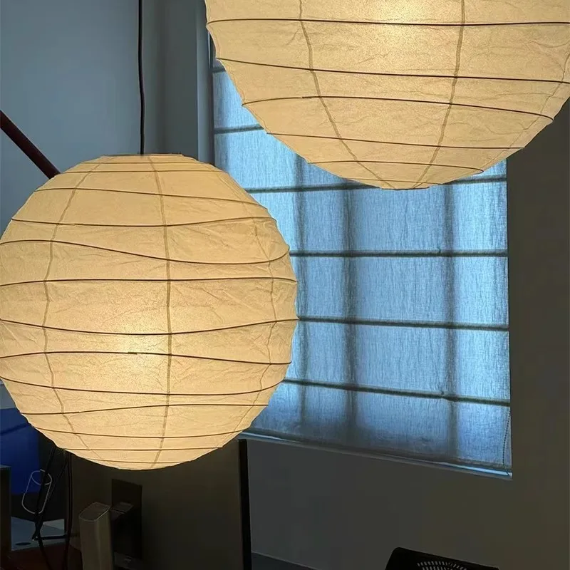 

Japanese Art Rice Paper Ceiling Pendant Lamp Living Room Bedroom Kitchen Bar Chandelier Home Decor Items Indoor Lustre Led Light