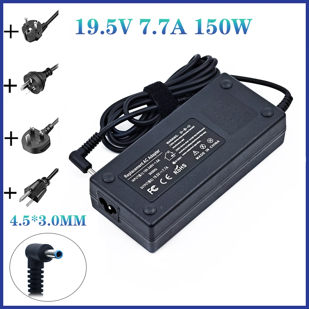 19.5v 7.7a 150w adaptador de alimentação da c.a. para hp 645509-002 carregador 4.5mm * 3.0mm