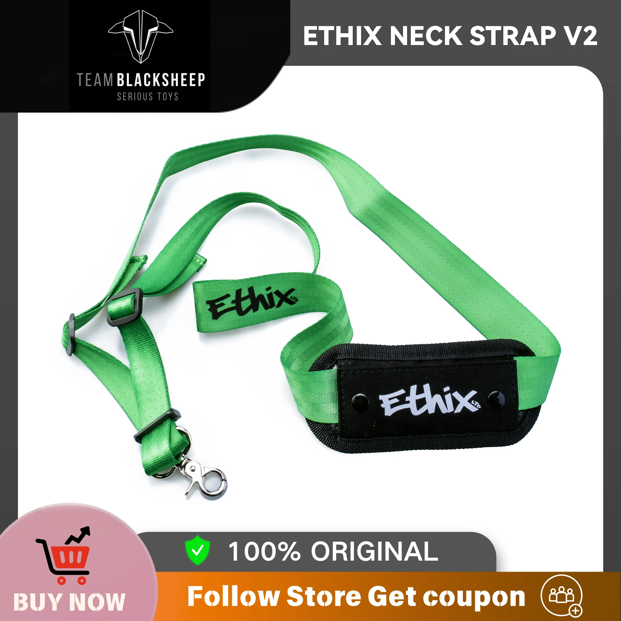 

Team Blacksheep TBS ETHIX NECK STRAP V2 FPV Регулируемый съемный ремешок для пульта дистанционного управления FPV TANGO2 MAMBO Radiomaster