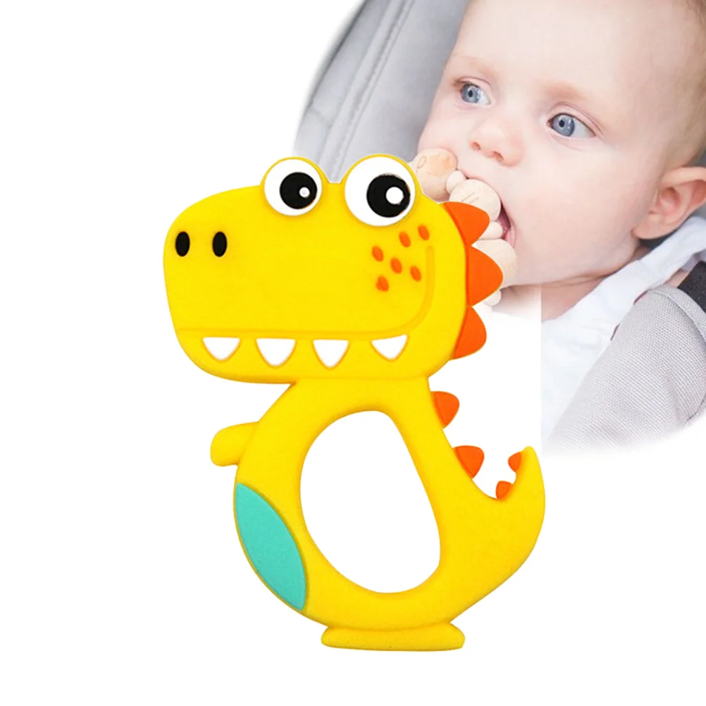 Teething Toy for Babies Baby Teether Chew Toys Children Molars Silicone Infant Yellow