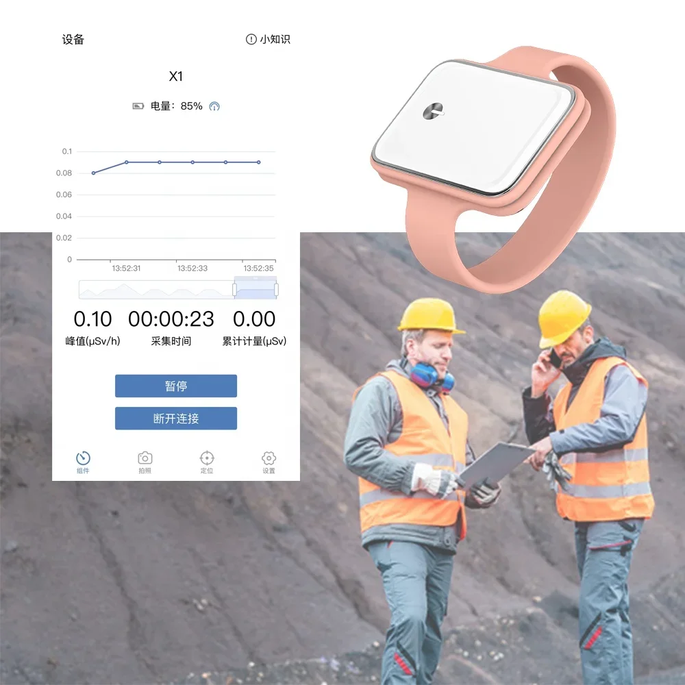 

Portable Personal Wearable Radiation Dosimeter Detector Labour Atom Geiger X Gamma Beta Ray Nuclear Monitoring Alarm Counter