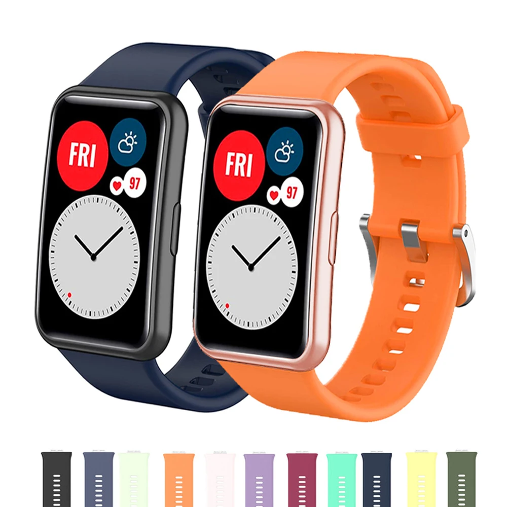 

Silicone Band For Huawei Watch FIT Strap Smartwatch Accessories Replacement Wristband Belt bracelet Huawei Watch fit Strap