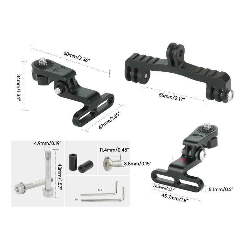 Bicycle Flashlight Holder Aluminium-Alloy Bike Headlight Bracket Bike Front Light Bracket for Mountain Bike, Road Bike view 6