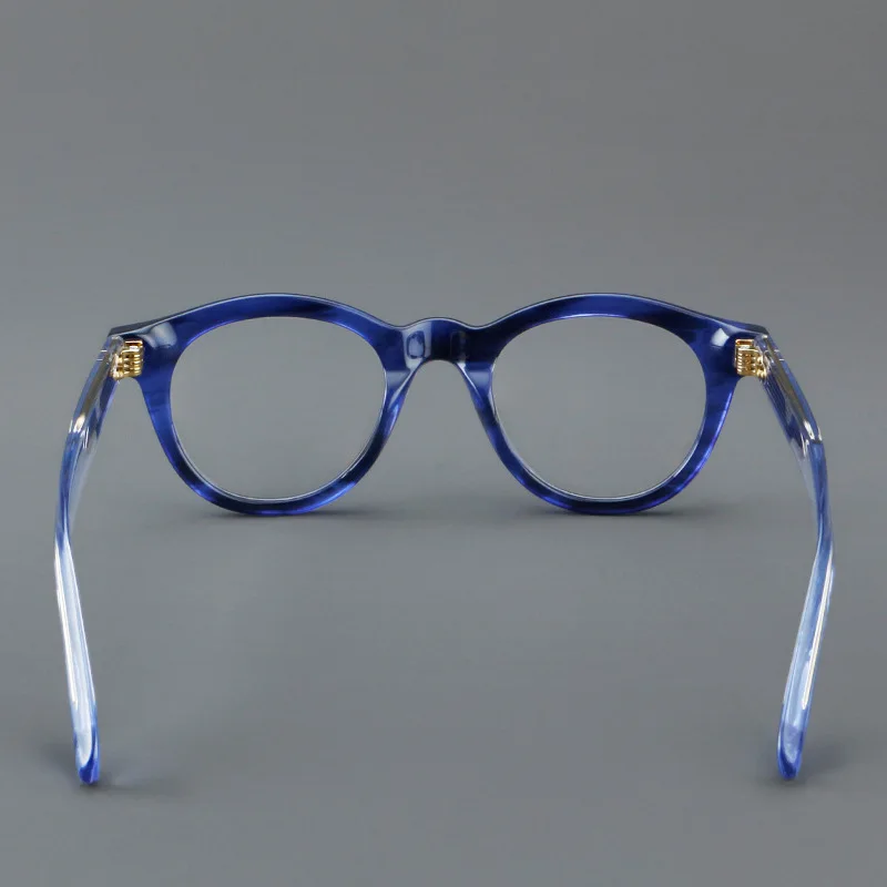 KIZN خمر نظارات بمادة الخلات الإطار الرجال وصفة طبية قصر النظر النظارات النساء مكافحة الأزرق تلطيخ نظارات مخصصة فاخرة-0.50 ~ -10