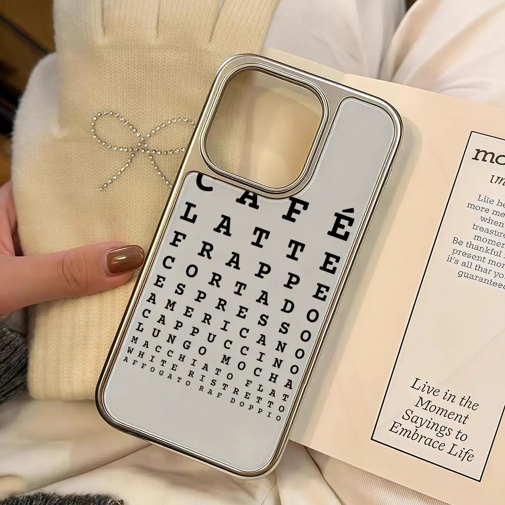 

Eye Test Fruit Chart Phone Case For iPhone 16 15 14 13 12 11 Pro Max Plus HD Magsafe Metal Frame Carbon Fiber Hard Shell