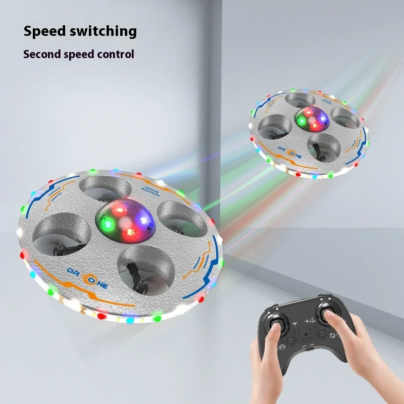 Novo s100 ufo interativo seis eixos voando brinquedo drone crianças controle remoto quadcopter brinquedo para diversão e entretenimento