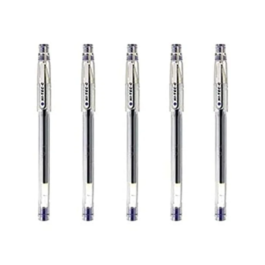 

Hi-Tec-C 04 Gel Ink Pen, Ultra Fine Point 0.4mm, Blue Ink, LH-20C4, Value Set of 5