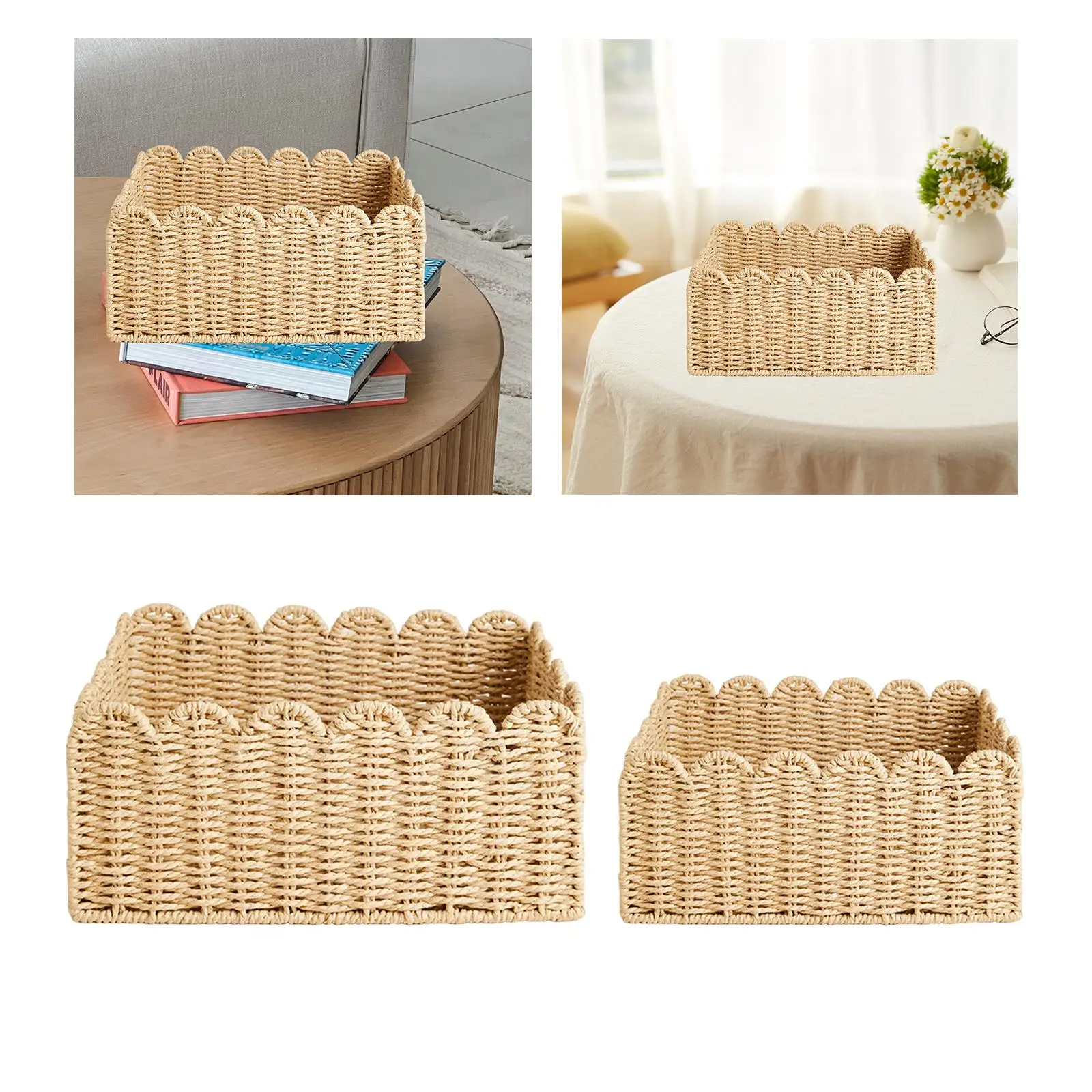 Sundries Basket Laundry Basket Kithchen Tool Dirty Clothes Basket Storage Organizer for Snacks Sundries Pastries Drinks