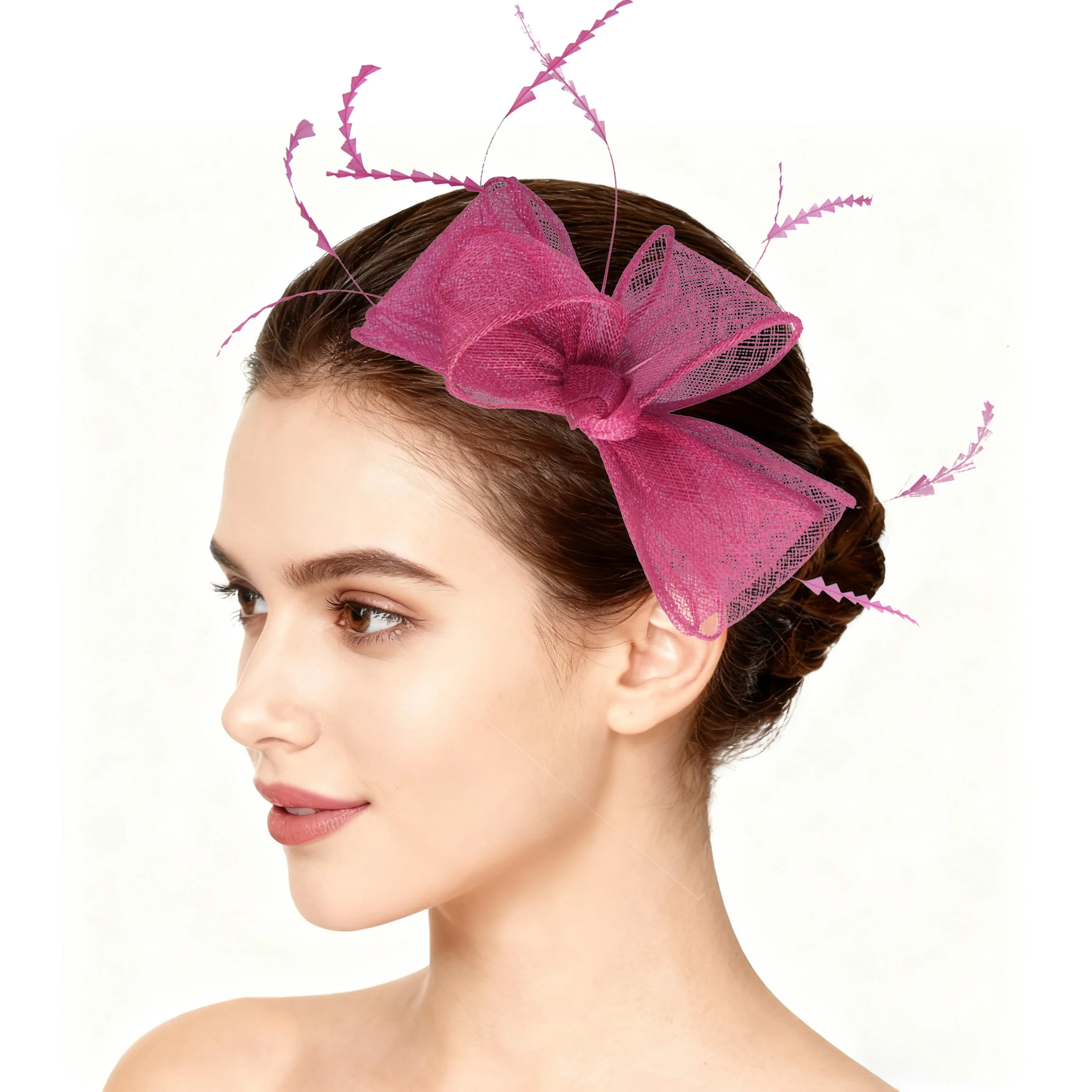 

Sinamay Fascinator Hats for Woman Perfect Wedding Hair Accessories Cocktail Tea Party Hats Mother of The Bride Hats