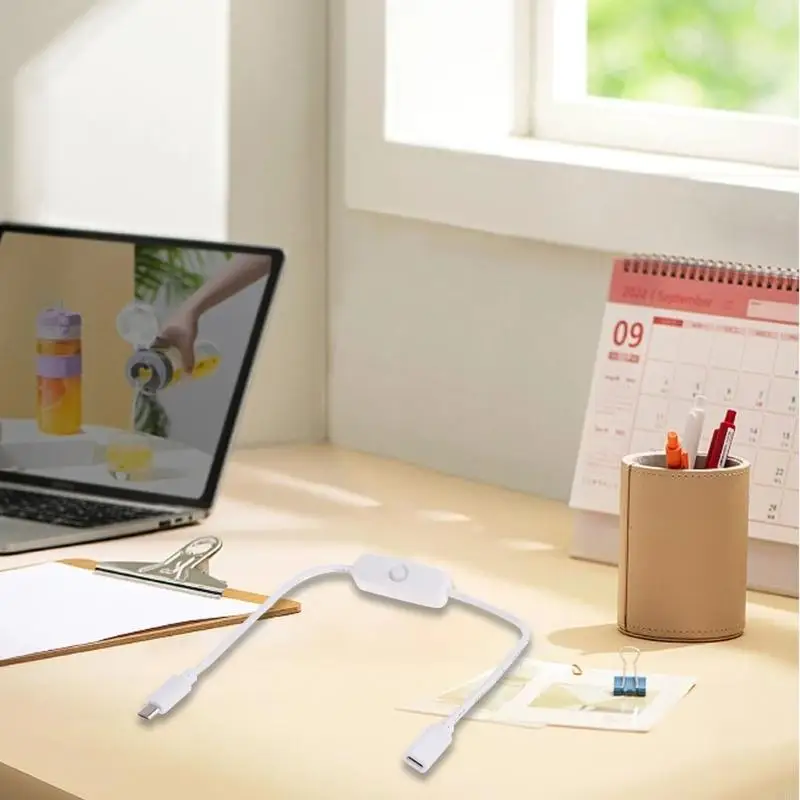 501 버튼 스위치가 있는 마이크로 USB 케이블 저전력 장치용 마이크로 USB 5P 남성 여성 연장 전원 코드